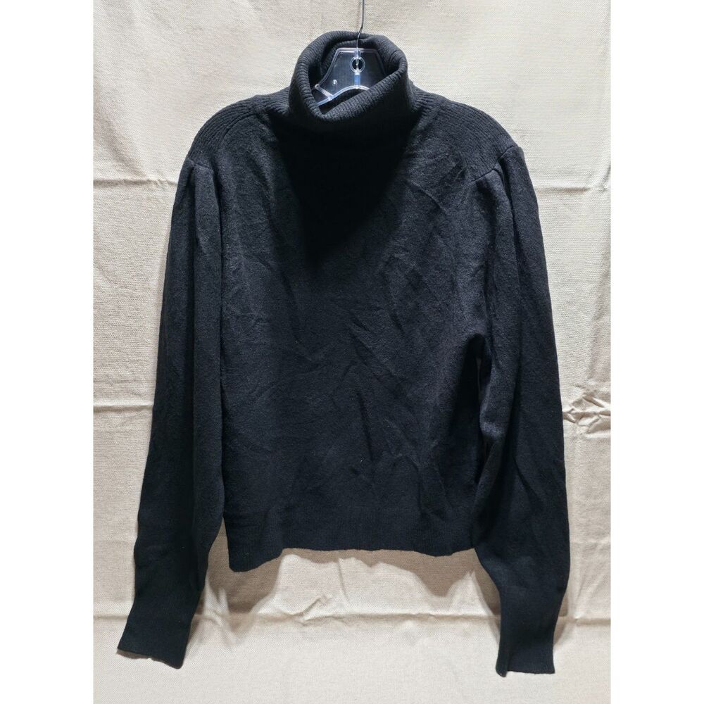 NWT Karen Kane Black Knit Turtleneck Sweater Women's Size L